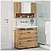 Set di mobili per il bagno con porta 2 pcs rovere artigianale - Foto miniatura 4
