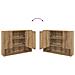 Set di mobili per il bagno con porta 2 pcs rovere artigianale - Foto miniatura 9