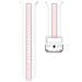 Cinturino In Silicone A Strisce Verticali Compatibile Con Samsung Watch 8 E Watch 8 Classic White+pink - Foto miniatura 1