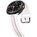 Cinturino In Silicone A Strisce Verticali Compatibile Con Samsung Watch 8 E Watch 8 Classic White+pink - Foto miniatura 5