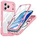 Custodia Rosa 9h In Vetro Temperato Antiurto Compatibile Con Iphone 17 Pro Con Ricarica Wireless - Foto miniatura 1