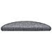 Tappetini per scale autoadesivi 30 pz 56x17x3 cm Grigio chiaro semicircolari - Foto miniatura 3