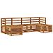 Set divani 6 pcs Naturale Legno di Acacia Massello - Foto miniatura 1