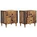Armadio da Notte 2 pcs Legno antico 43 x 34,5 x 48 cm - Foto miniatura 1