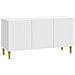 Mobile TV Bianco 99 x 34,5 x 50 cm Legno ingegnerizzato - Foto miniatura 1