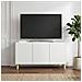 Mobile TV Bianco 99 x 34,5 x 50 cm Legno ingegnerizzato - Foto miniatura 2