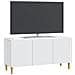 Mobile TV Bianco 99 x 34,5 x 50 cm Legno ingegnerizzato - Foto miniatura 3