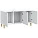 Mobile TV Bianco 99 x 34,5 x 50 cm Legno ingegnerizzato - Foto miniatura 5