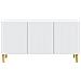 Mobile TV Bianco 99 x 34,5 x 50 cm Legno ingegnerizzato - Foto miniatura 6
