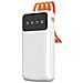 Blocco Alimentatore Universale 10000 Mah Con Cavo Usb, Usb Di Tipo C, Lightning, Bianco (k6pro-bianco) - Foto miniatura 1