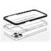 Custodia Trasparente 3in1 Per Iphone 13 Pro Max, Cover In Gel Con Cornice, Nera - Foto miniatura 1