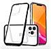 Custodia Trasparente 3in1 Per Iphone 13 Pro Max, Cover In Gel Con Cornice, Nera - Foto miniatura 5