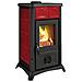 Stufa a Legna Gemma Elegance Potenza Termica Nominale 6 KW Colore Bordeaux  - Foto miniatura 7