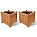 Set 2 Pz Fioriera Di Legno 30 X Cm - Foto miniatura 1