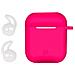 Aircase Custodia in Silicone per Auricolari AirPods Colore Fucsia - Foto miniatura 1