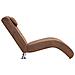 Poltrona Relax Con Cuscino Marrone In Pelle Sintetica Scamosciata - Foto miniatura 5