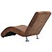 Poltrona Relax Con Cuscino Marrone In Pelle Sintetica Scamosciata - Foto miniatura 6