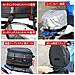 Coda Motorcycle Bag Borse Impermeabile Sede Zaino Sacchetto Dei Bagagli Posteriore Borsa In Pelle Multifunzione Pu Borse Del Sacchetto Della Sella Sport - 15 Litri - Foto miniatura 4