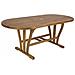 Tavolo Per Esterno In Legno Di Acacia Ovale Allungabile 150/200x90x H74 Cm - Foto miniatura 1