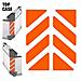2pcs Rifrangenti Adesivi Compatibile Con Givi Monokey Trekker Outback Bauletto Alluminio Top Case 37 42 48 L (orange 035)  - Foto miniatura 1