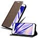 Custodia Compatibile Con Meizu Mx4 In Bruno Caffè - Coperchio Protettiva Con Chiusura Magnetica, Funzione Stand E Tasca Per Le Carte - Foto miniatura 1