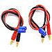 2 Pezzi Cavo Di Carica Con Attacco Connettore Ec3 Spina Banana Da 4.0mm, Colore Blu Rosso Nero - Foto miniatura 1