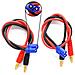 2 Pezzi Cavo Di Carica Con Attacco Connettore Ec3 Spina Banana Da 4.0mm, Colore Blu Rosso Nero - Foto miniatura 2