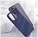 Cover Iphone 14 Pro Max Silicone Flessibile Finitura Opaca Blu Notte - Foto miniatura 3