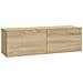 Mobili Tv Da Parete 2 Pz Rovere Sonoma 100x30x30 Cm In Legno - Foto miniatura 3