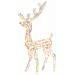 Decorazione Natalizia Acrilico Renna 140 LED 120 cm Multicolore - Foto miniatura 1