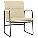 Sedia Lounge Crema 55x64x80 Cm In Tessuto - Foto miniatura 2
