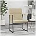 Sedia Lounge Crema 55x64x80 Cm In Tessuto - Foto miniatura 1