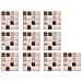 Adesivi Impermeabili Per Piastrelle Pavimento Rivestimento Mosaico 3d 30 Pezzi 10x10 Cm White - Foto miniatura 1