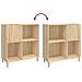 Mobile Porta Dischi Rovere Sonoma 84,5x38x89 Legno Multistrato - Foto miniatura 3