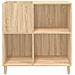 Mobile Porta Dischi Rovere Sonoma 84,5x38x89 Legno Multistrato - Foto miniatura 9