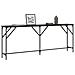 Tavolino Consolle Nero 200x29x75 Cm In Legno Multistrato - Foto miniatura 3