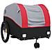 Rimorchio Da Bici Nero E Rosso 45 Kg In Ferro - Foto miniatura 8