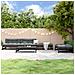 Set Salotto Da Giardino 5 Pz Nero In Legno Massello Di Pino - Foto miniatura 5