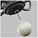 Lampadario Classico Nori Acciaio Zinco Scuro Anticato Legno Grigio 4 Luci E14 - Foto miniatura 4