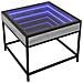 Tavolino Da Salotto Con Led Infinity Grigio Sonoma 50x50x41 Cm - Foto miniatura 3