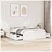 Letto Senza Materasso Bianco 160x200 Cm Legno Massello Di Pino - Foto miniatura 1