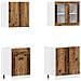 Set di Mobili da Cucina 4 pz Legno Antico in Truciolato - Foto miniatura 4