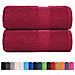 Asciugamani Per Sapone 2 Pz Bordò 30x30 Cm 360 G/m 100% Cotone - Foto miniatura 2