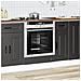 Armadio Per Forno Kalmar Nero In Legno Multistrato - Foto miniatura 3