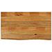 Piano Tavolo Bordi Vivi 120x60x3,8cm In Legno Massello Di Mango - Foto miniatura 1