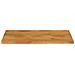 Piano Tavolo Bordi Vivi 120x60x3,8cm In Legno Massello Di Mango - Foto miniatura 3