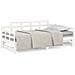 Dormeuse Estraibile Bianca Legno Massello Di Pino 2x (90x190) Cm - Foto miniatura 1