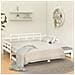 Dormeuse Estraibile Bianca Legno Massello Di Pino 2x (90x190) Cm - Foto miniatura 3