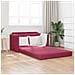 Divano Letto da Terra 2-in-1 Rosso Vino 124x204x61 cm Velluto - Foto miniatura 2
