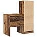 Scrivania con Storage Legno Vecchio Legno Ingegnerizzato - Foto miniatura 8